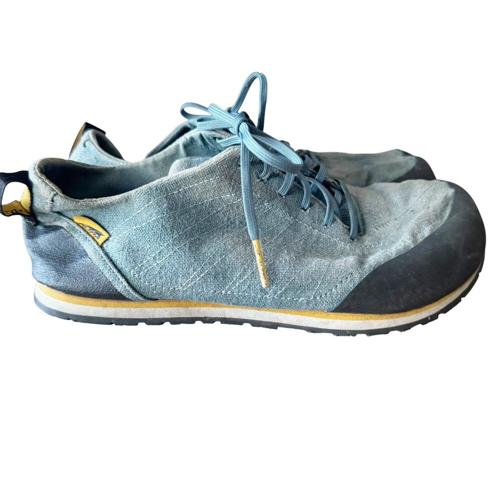 ALTRA WAHWEAP Blue Canvas Hiking Shoes Women's Size 9